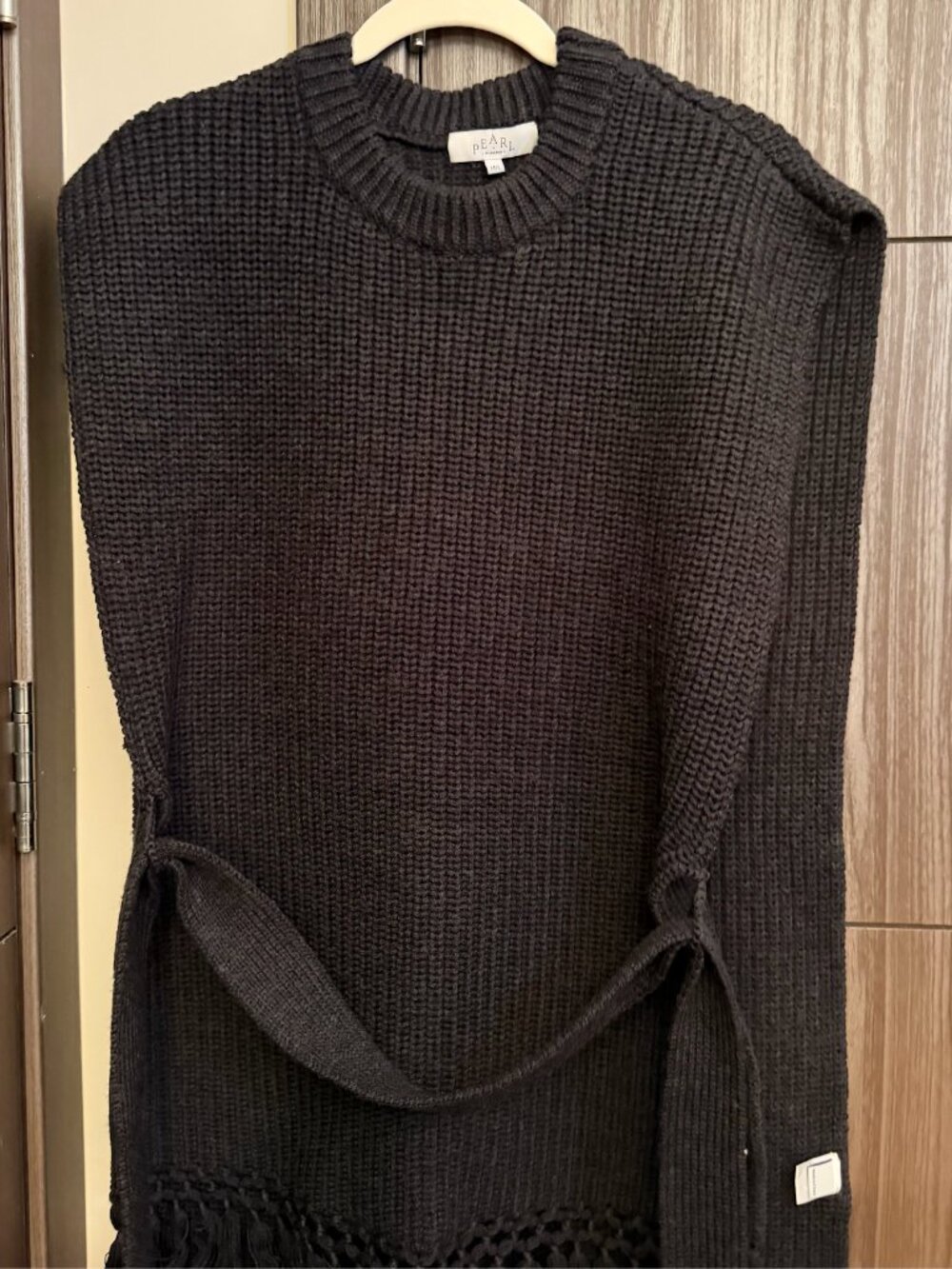 Pearl Ribbed Long Sleeve Sweater Dress - Size M/L